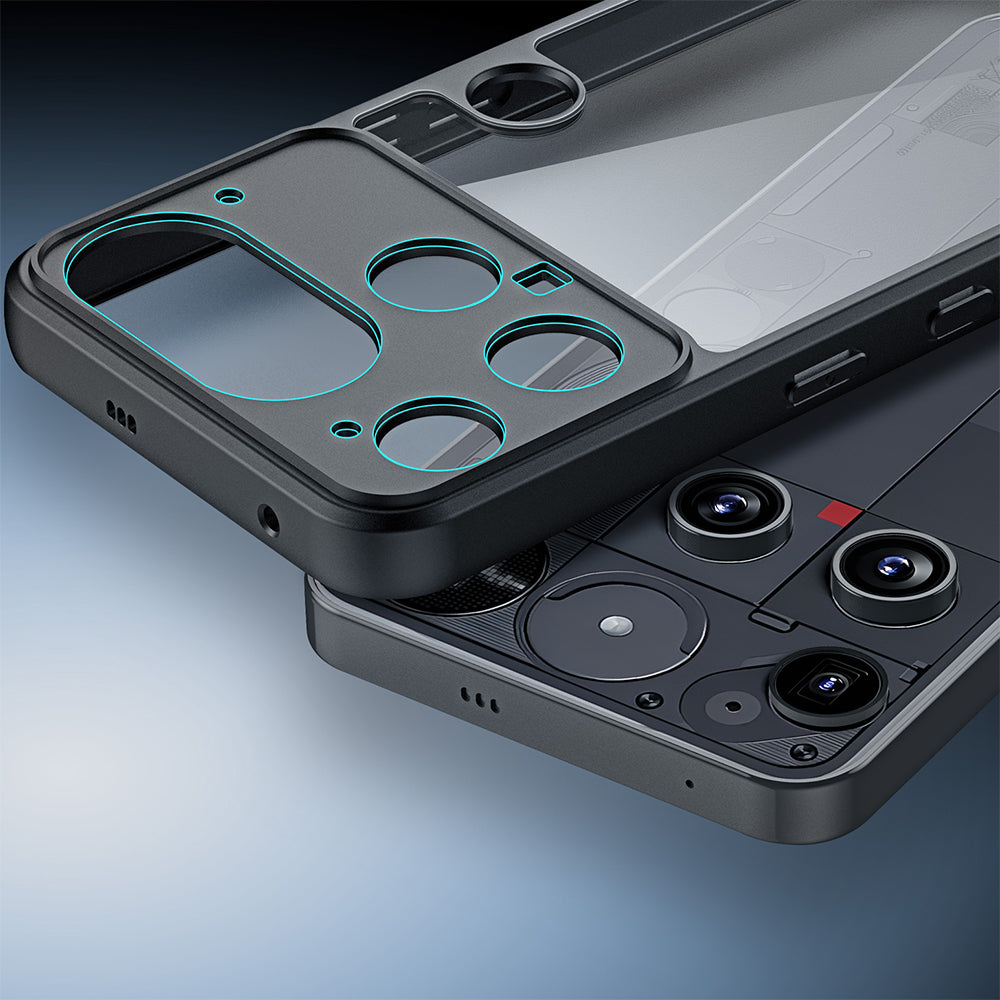 Handyhülle für Nothing Phone 3, Dux Ducis Aimo, Schwarz-Transparent