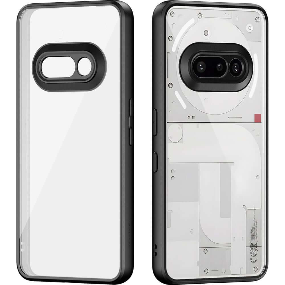 Handyhülle für Nothing Phone 3a, Dux Ducis Aimo, Transparent mit Schwarzem Rahmen