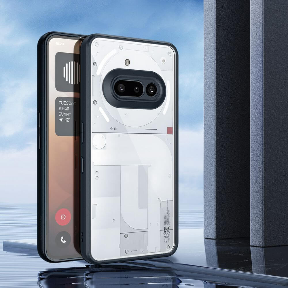 Handyhülle für Nothing Phone 3a, Dux Ducis Aimo, Transparent mit Schwarzem Rahmen