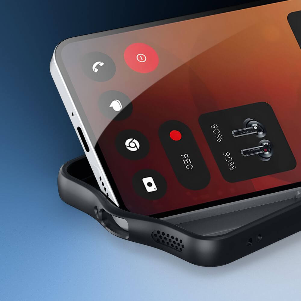 Handyhülle für Nothing Phone 3a, Dux Ducis Aimo, Transparent mit Schwarzem Rahmen