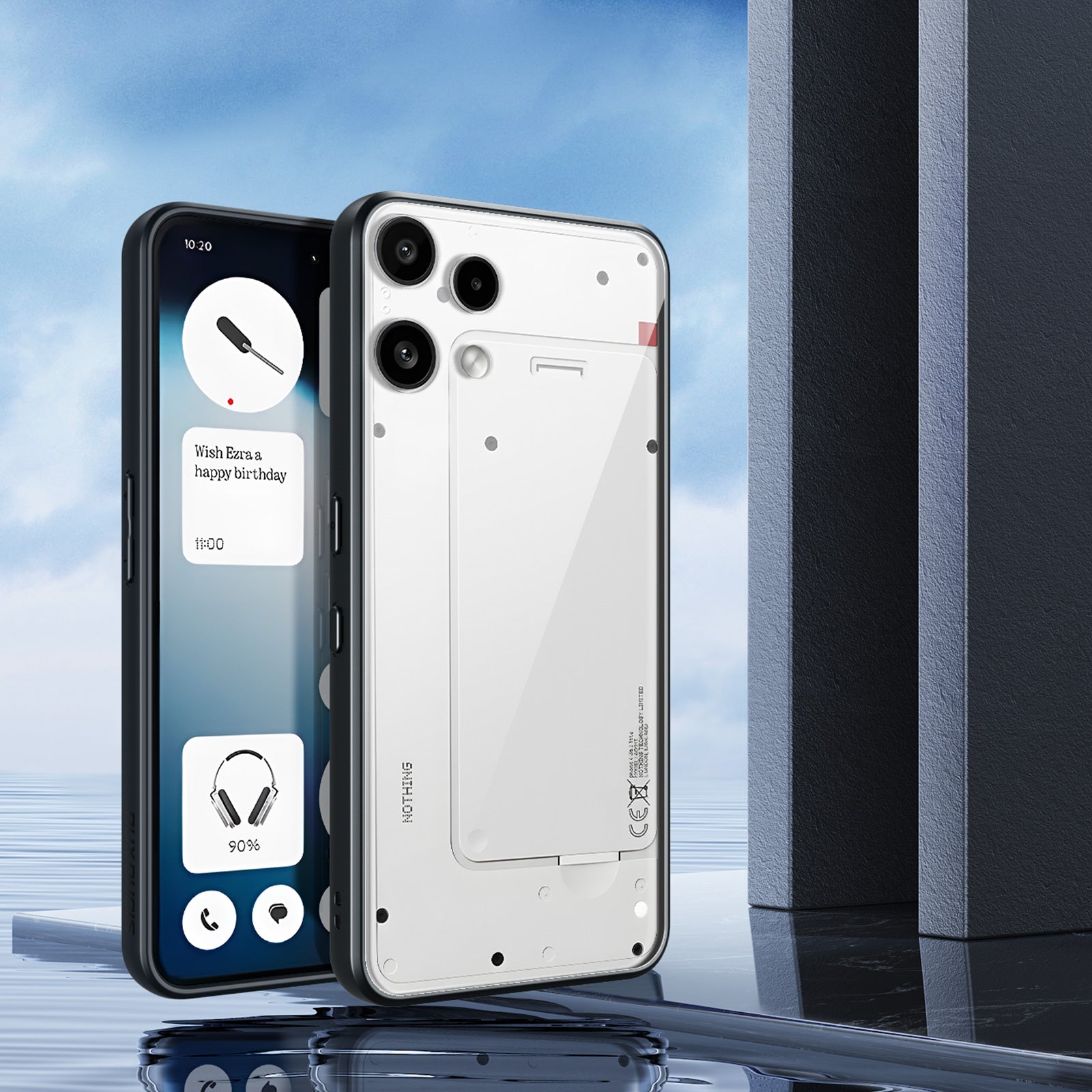 Handyhülle für Nothing Phone 3a Lite, Dux Ducis Aimo, Transparent mit Schwarzen Rahmen