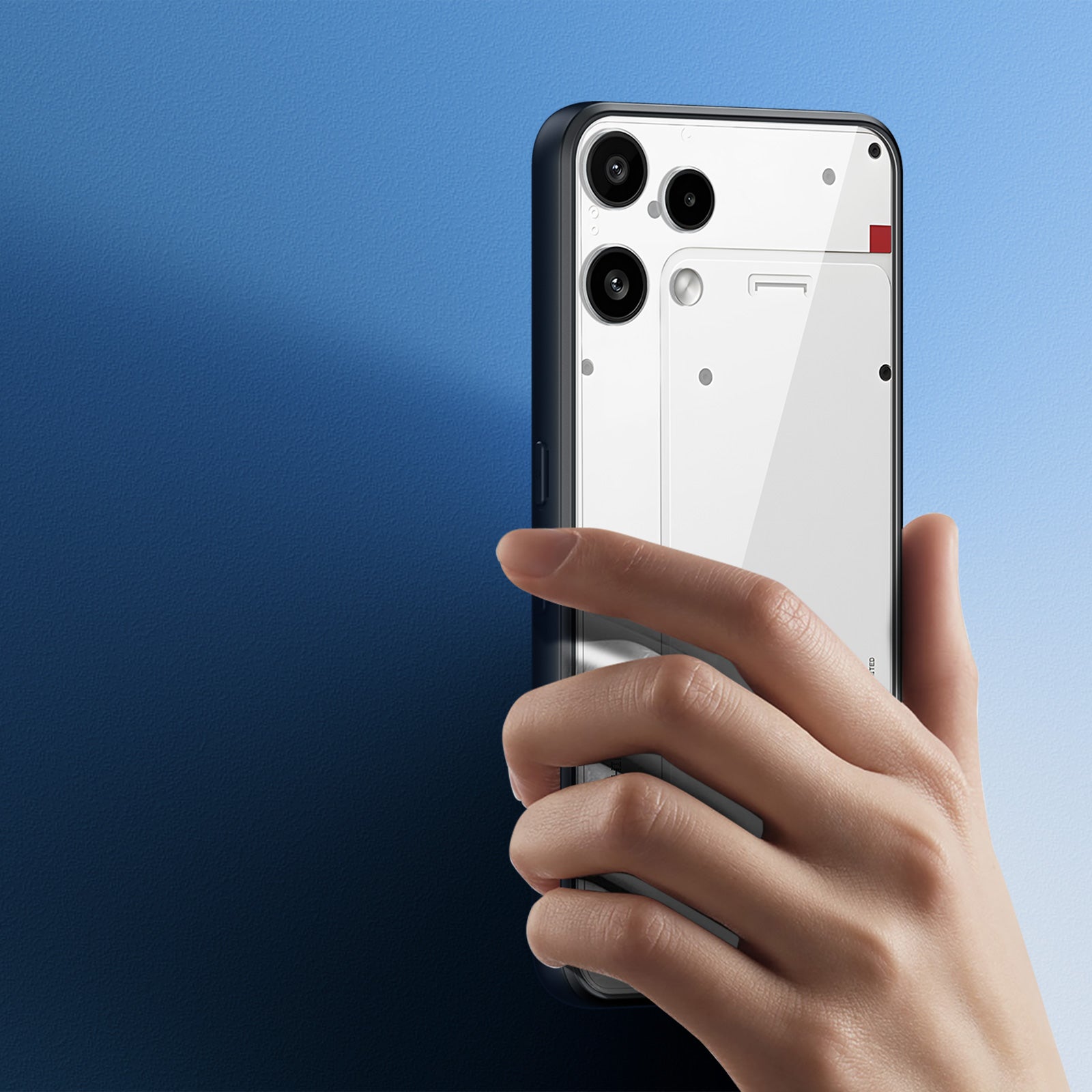 Handyhülle für Nothing Phone 3a Lite, Dux Ducis Aimo, Transparent mit Schwarzen Rahmen