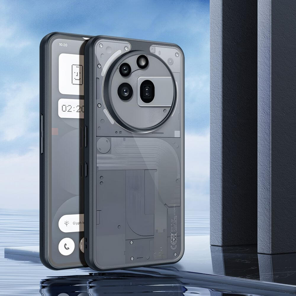 Handyhülle für Nothing Phone 3a Pro, Dux Ducis Aimo, Transparent mit Schwarzem Rahmen