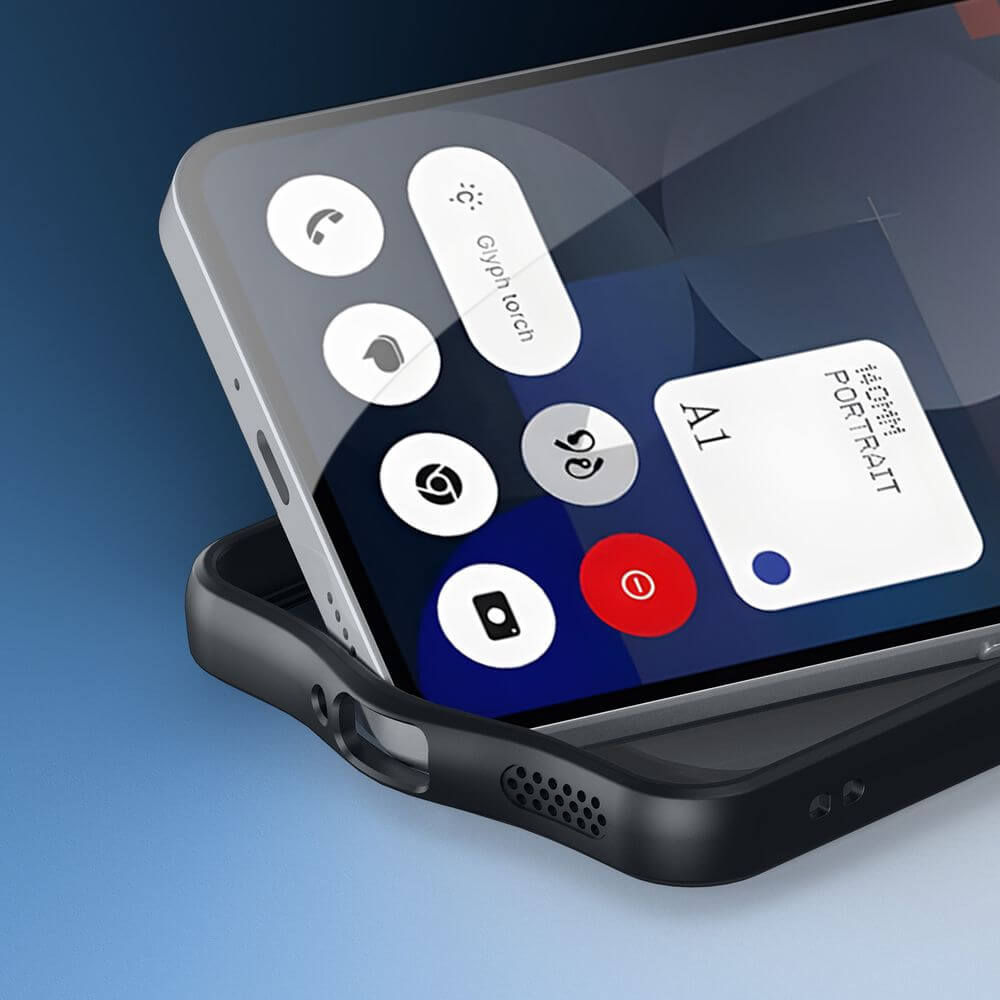 Handyhülle für Nothing Phone 3a Pro, Dux Ducis Aimo, Transparent mit Schwarzem Rahmen