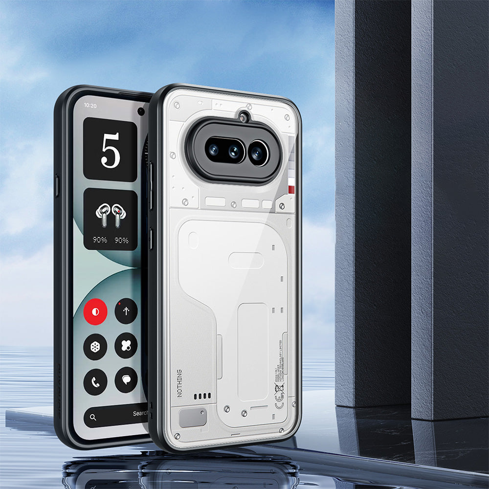 Handyhülle für Nothing Phone (4a), Dux Ducis Aimo, Transparent mit Schwarzen Rahmen