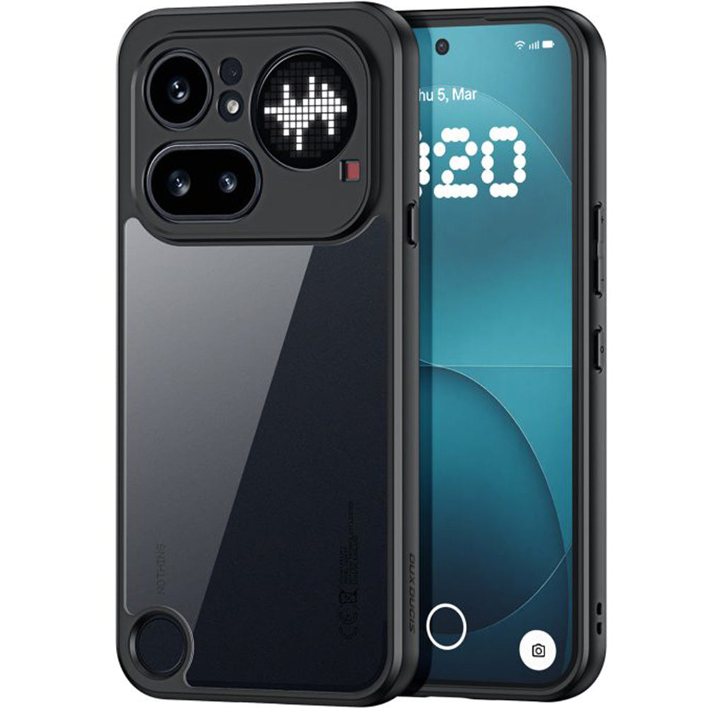 Handyhülle für Nothing Phone (4a) Pro, Dux Ducis Aimo, Transparent mit Schwarzen Rahmen