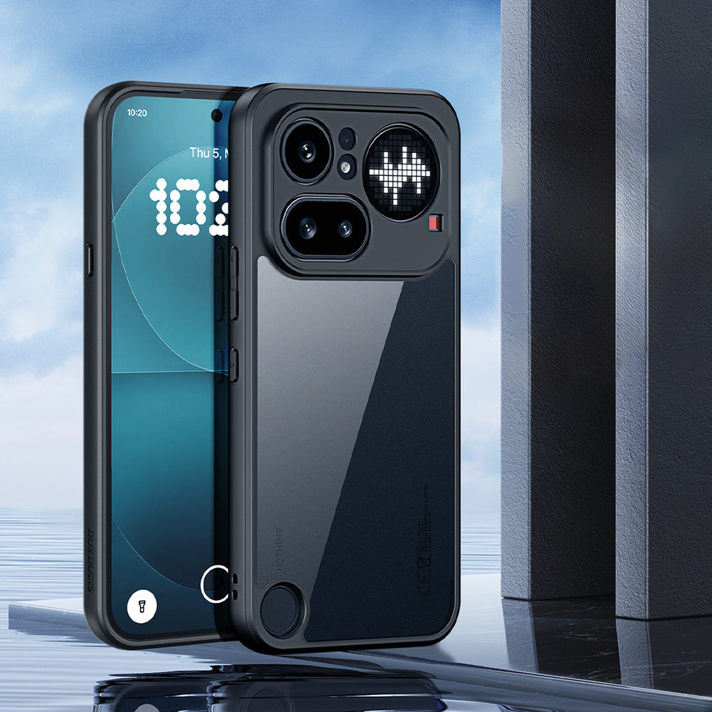 Handyhülle für Nothing Phone (4a) Pro, Dux Ducis Aimo, Transparent mit Schwarzen Rahmen