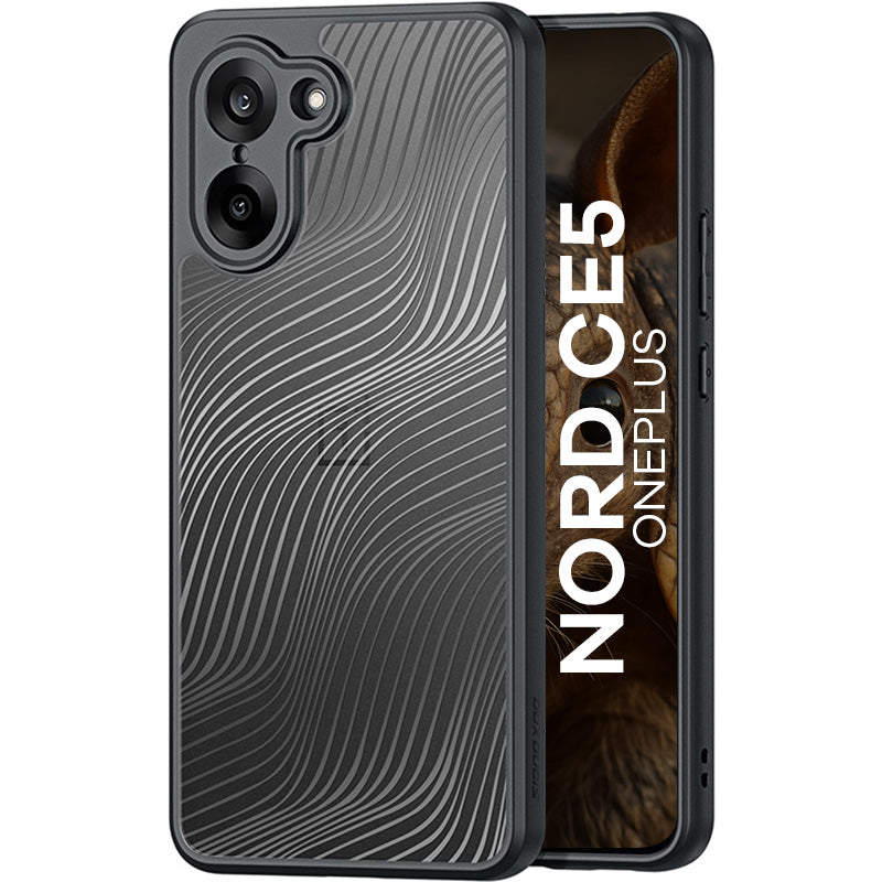 Handyhülle für OnePlus Nord CE5, Dux Ducis Aimo, Transparent mit Schwarzem Rahmen