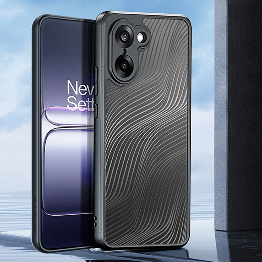 Handyhülle für OnePlus Nord CE5, Dux Ducis Aimo, Transparent mit Schwarzem Rahmen