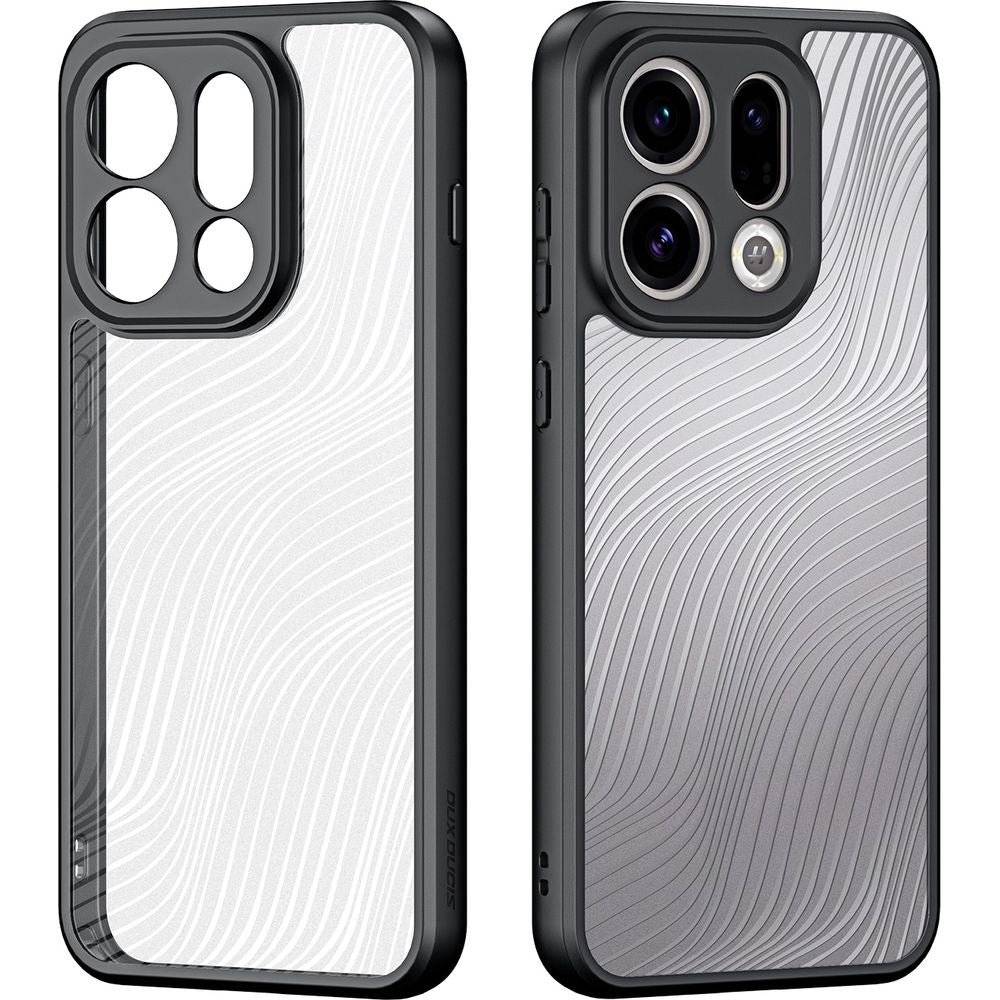 Handyhülle für Oppo Find X9, Dux Ducis Aimo, Transparent mit schwarzen Rahmen