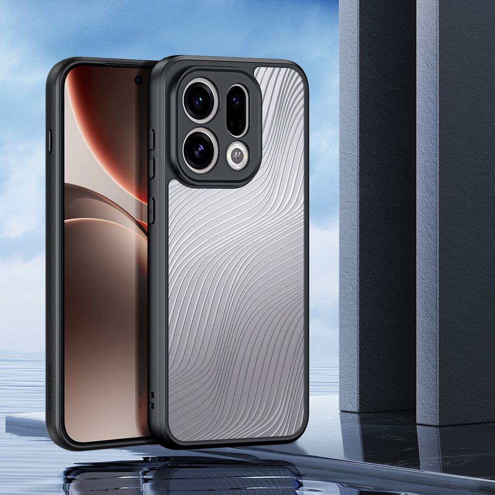 Handyhülle für Oppo Find X9, Dux Ducis Aimo, Transparent mit schwarzen Rahmen