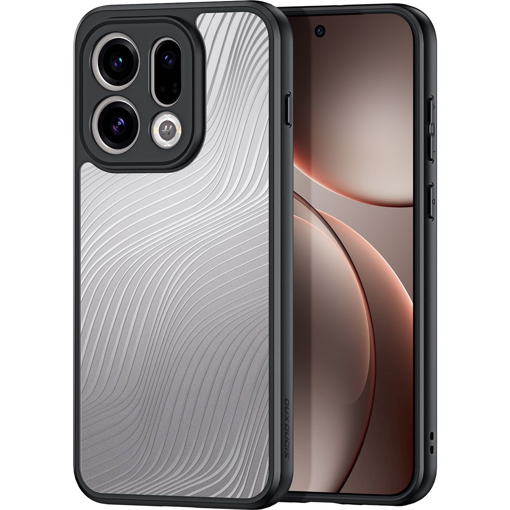 Handyhülle für Oppo Find X9, Dux Ducis Aimo, Transparent mit schwarzen Rahmen