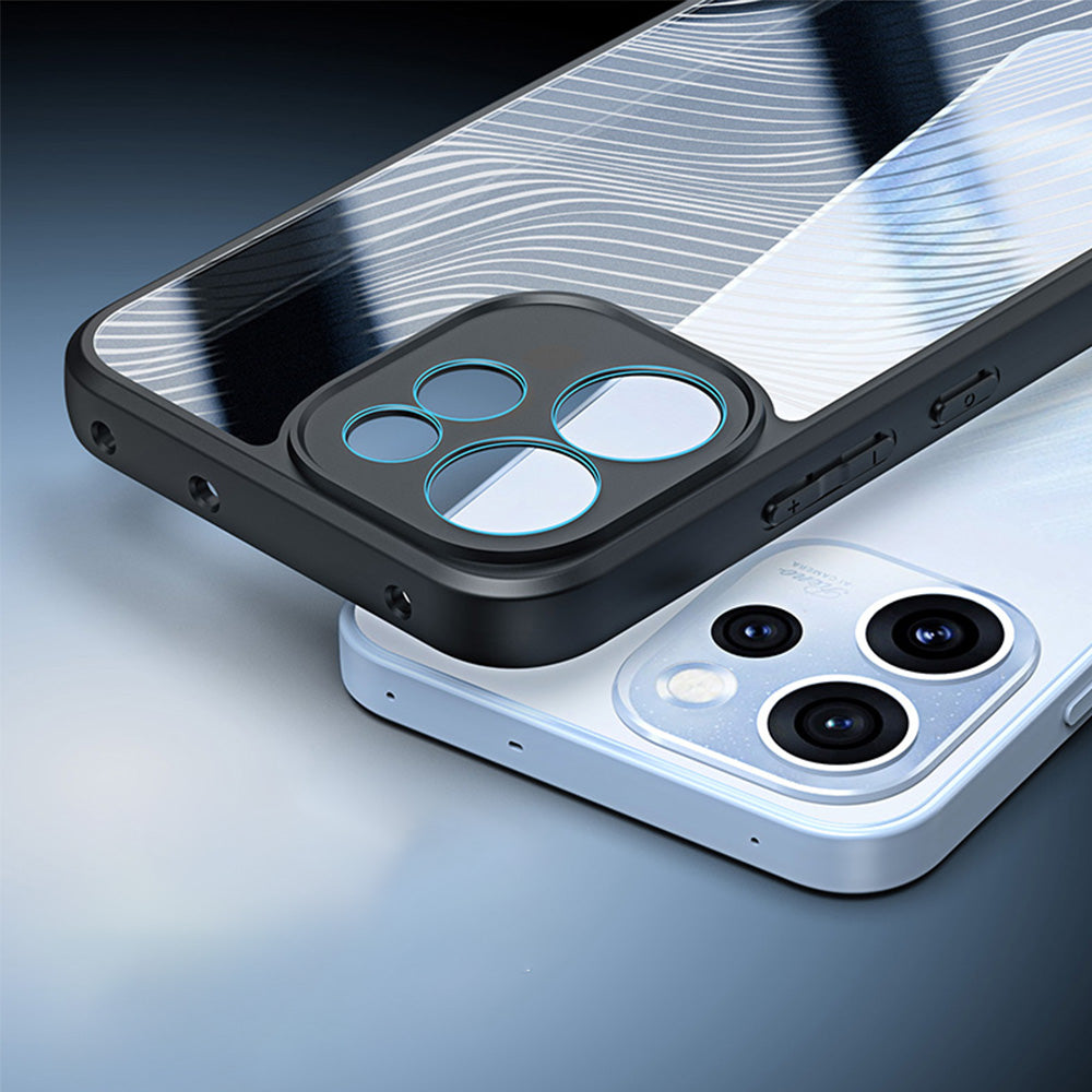 Handyhülle für Oppo Reno 15 F / 15 FS, Dux Ducis Aimo, Transparent mit Schwarzen Rahmen