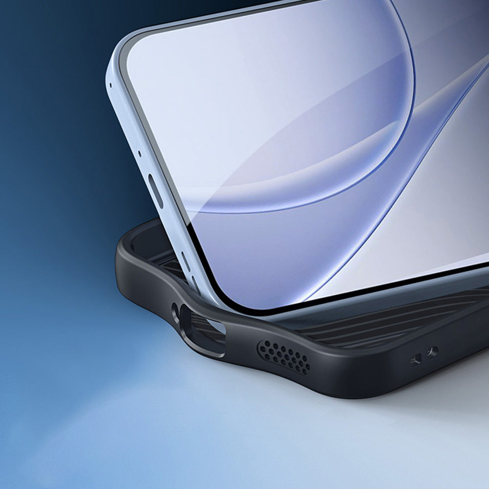 Handyhülle für Oppo Reno 15 F / 15 FS, Dux Ducis Aimo, Transparent mit Schwarzen Rahmen