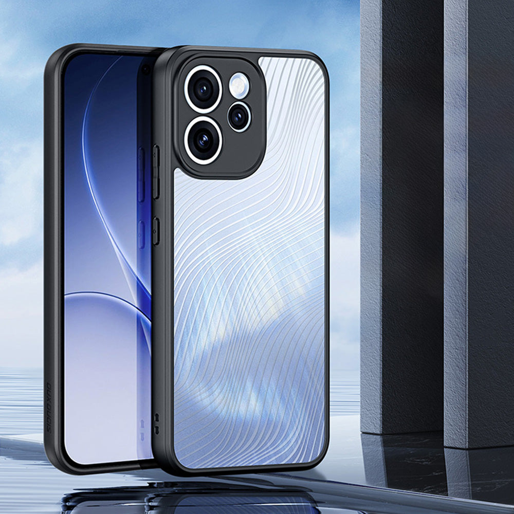 Handyhülle für Oppo Reno 15 F / 15 FS, Dux Ducis Aimo, Transparent mit Schwarzen Rahmen