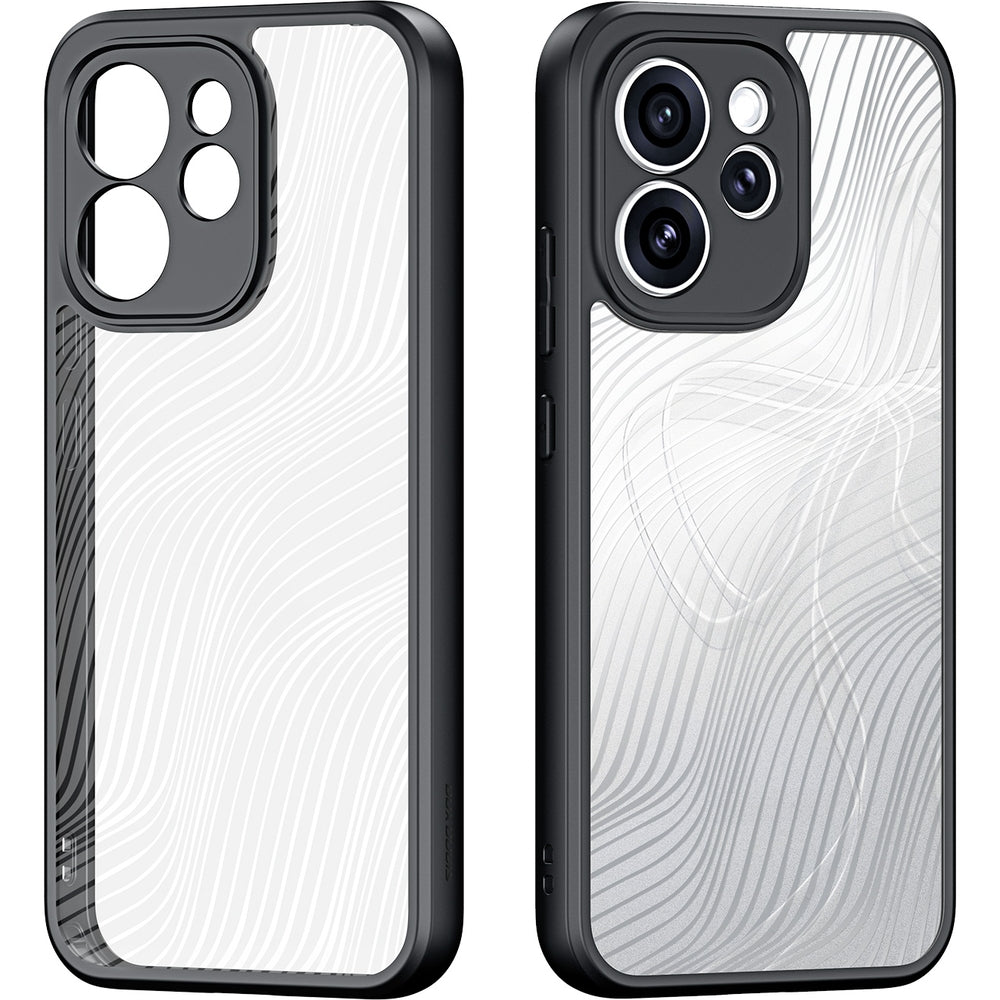 Handyhülle für Oppo Reno 15 Pro, Dux Ducis Aimo, Transparent mit Schwarzen Rahmen