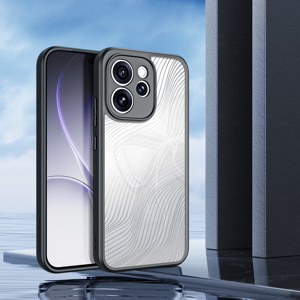 Handyhülle für Oppo Reno 15 Pro, Dux Ducis Aimo, Transparent mit Schwarzen Rahmen