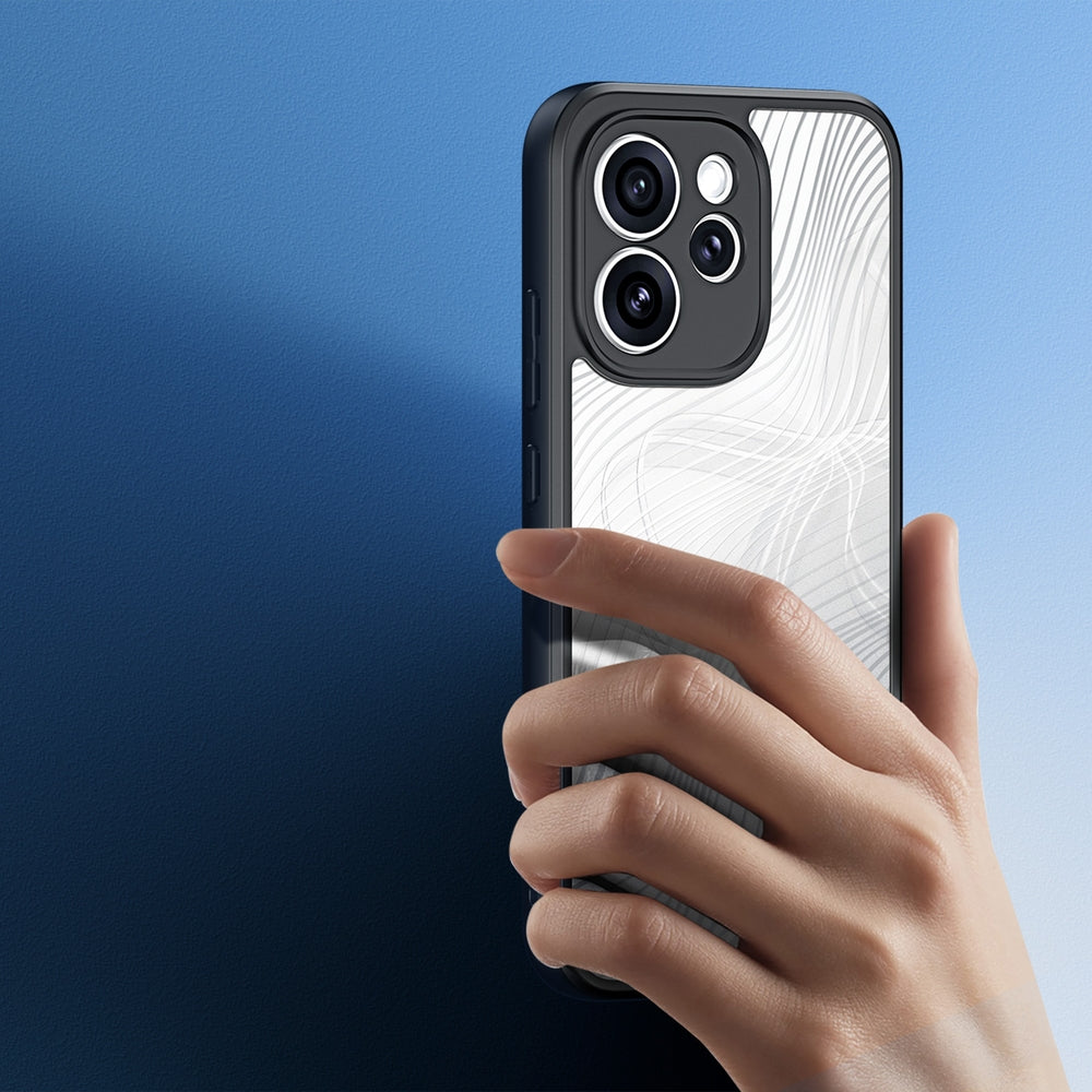 Handyhülle für Oppo Reno 15 Pro, Dux Ducis Aimo, Transparent mit Schwarzen Rahmen