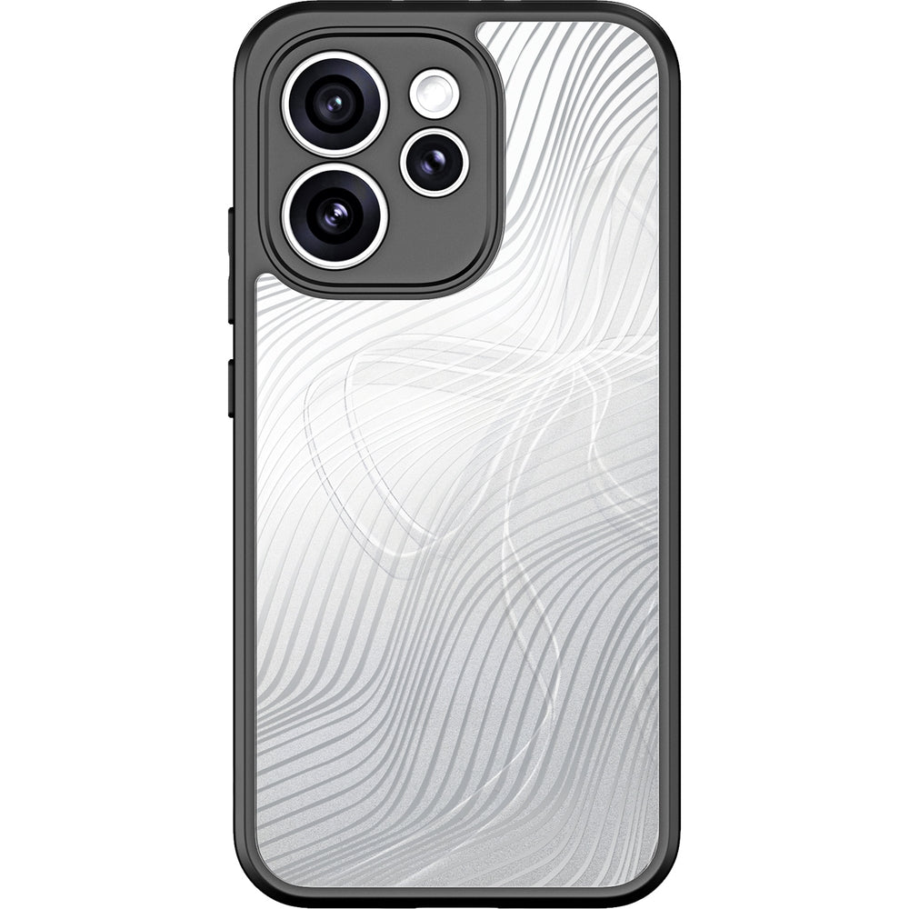Handyhülle für Oppo Reno 15 Pro, Dux Ducis Aimo, Transparent mit Schwarzen Rahmen