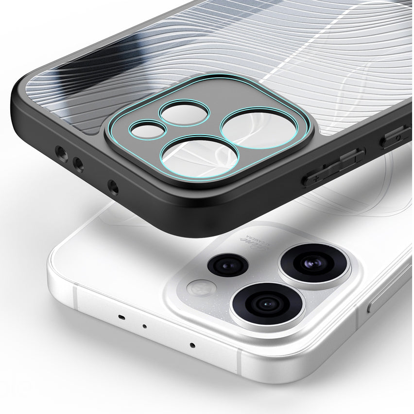 Handyhülle für Oppo Reno 15 Pro, Dux Ducis Aimo, Transparent mit Schwarzen Rahmen