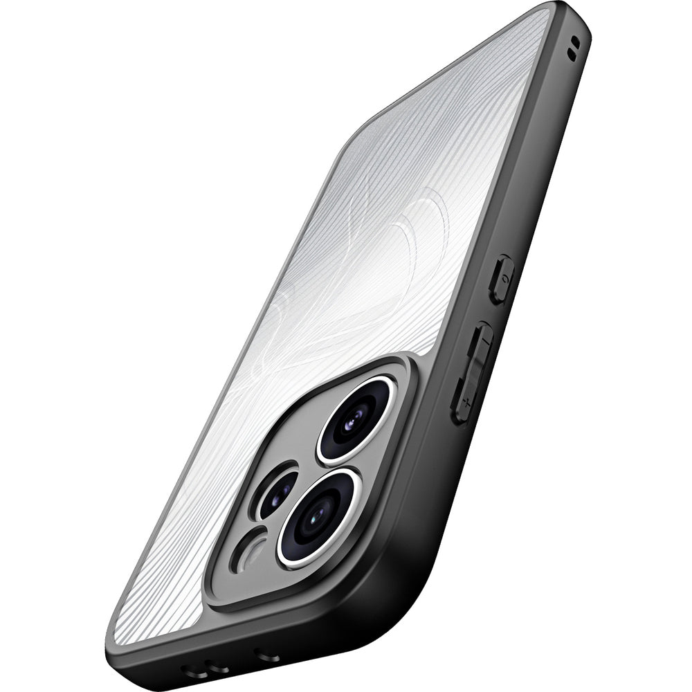 Handyhülle für Oppo Reno 15 Pro, Dux Ducis Aimo, Transparent mit Schwarzen Rahmen