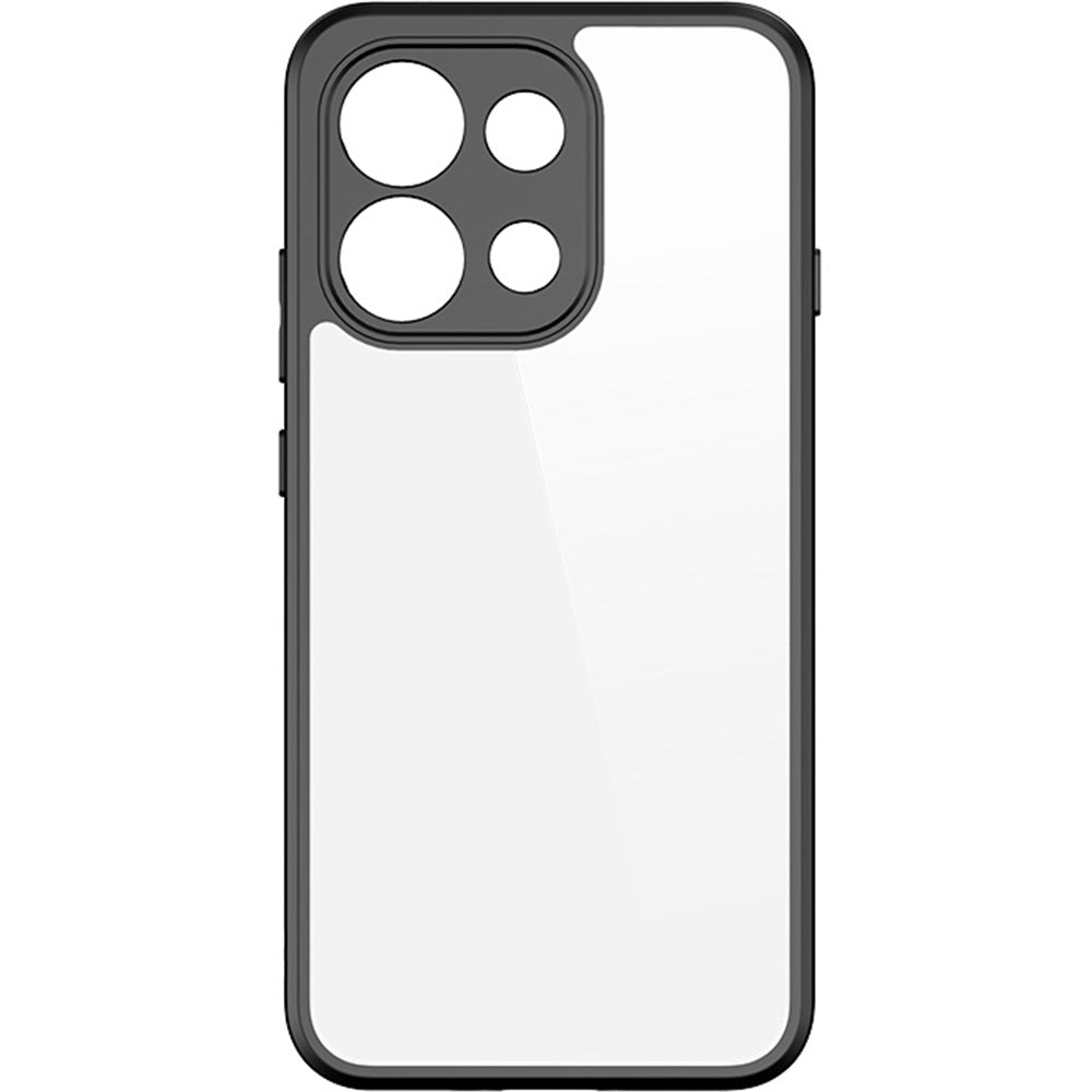 Handyhülle für Oppo Reno16 F / Reno16 FS, Dux Ducis Aimo, Transparent mit schwarzen Rahmen