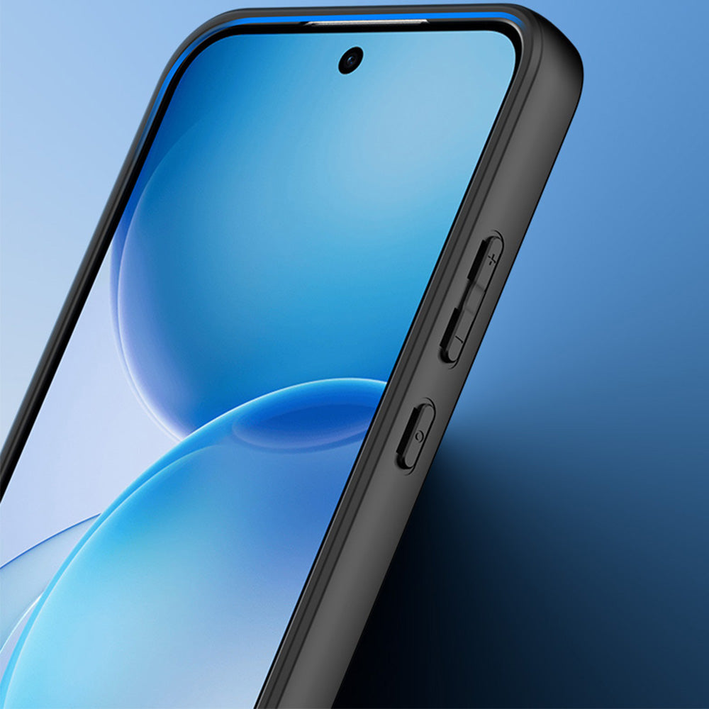 Handyhülle für Oppo Reno16 F / Reno16 FS, Dux Ducis Aimo, Transparent mit schwarzen Rahmen