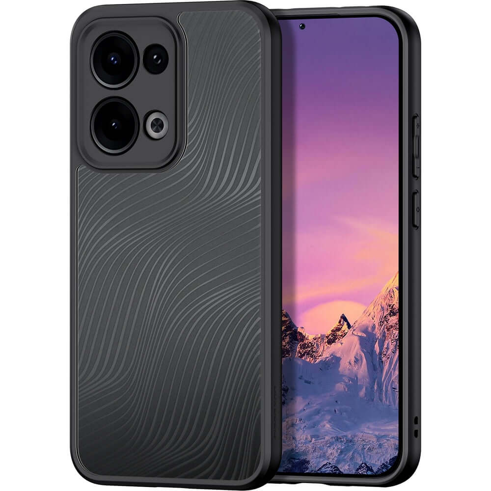Handyhülle für Oppo Reno13, Dux Ducis Aimo, Transparent mit Schwarzem Rahmen