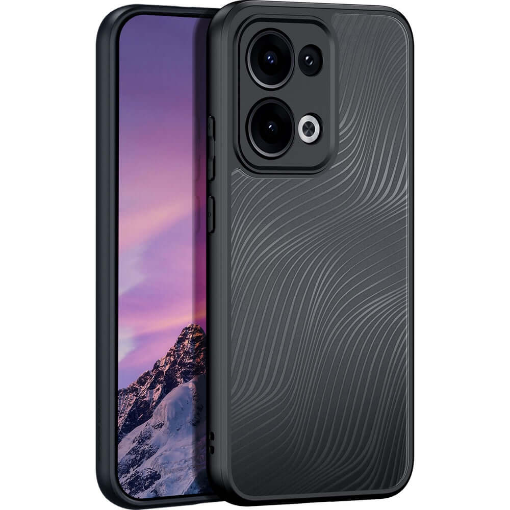 Handyhülle für Oppo Reno13, Dux Ducis Aimo, Transparent mit Schwarzem Rahmen