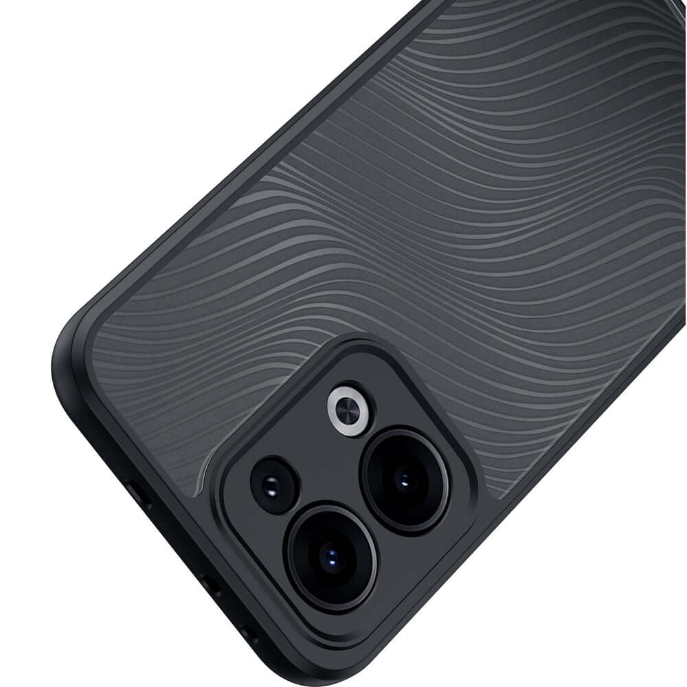 Handyhülle für Oppo Reno13, Dux Ducis Aimo, Transparent mit Schwarzem Rahmen