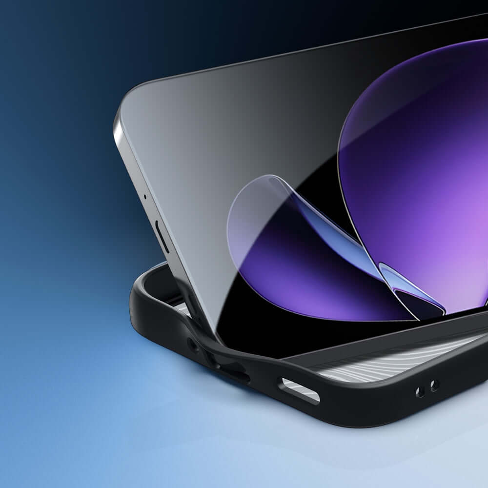Handyhülle für Oppo Reno13, Dux Ducis Aimo, Transparent mit Schwarzem Rahmen