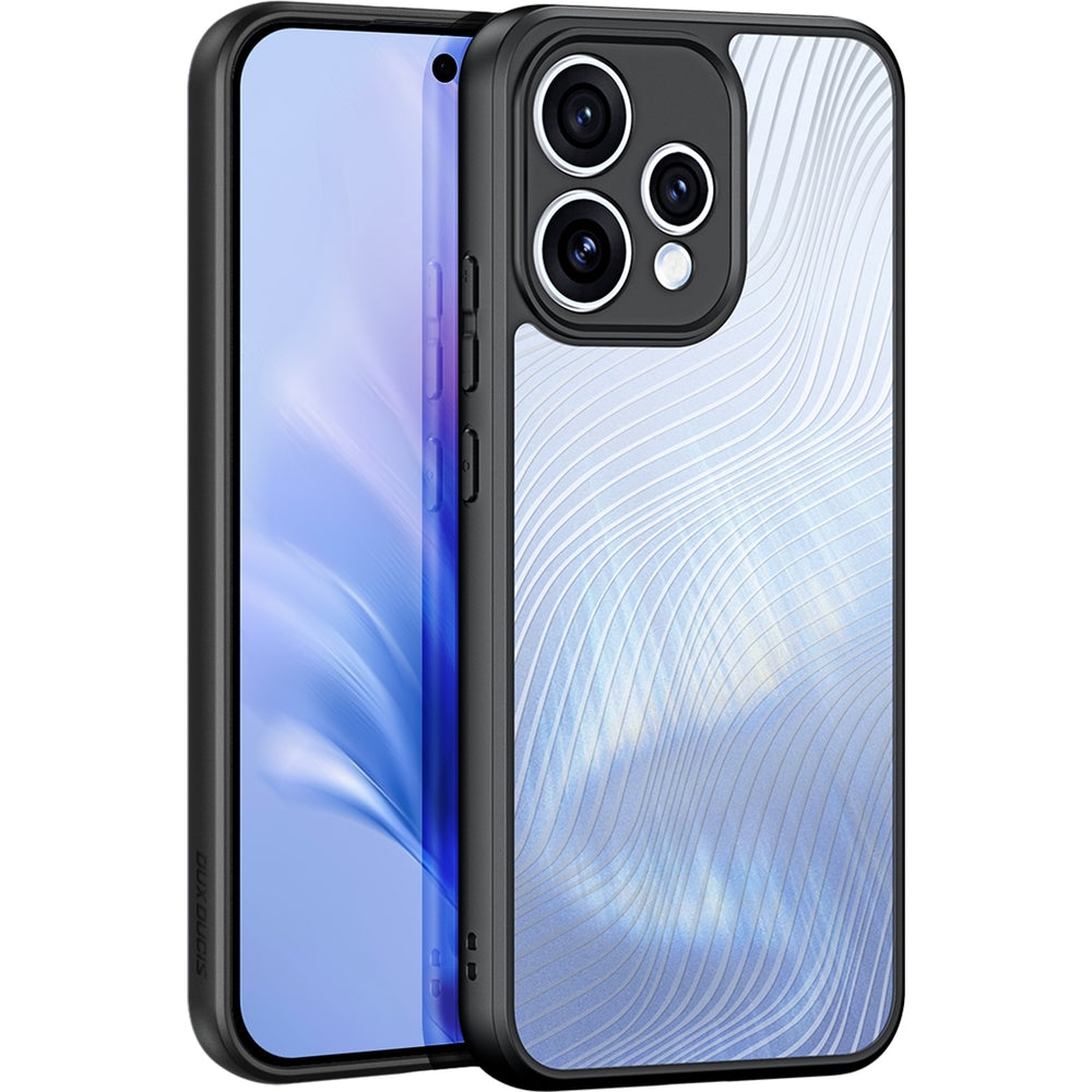 Handyhülle für Oppo Reno 15, Dux Ducis Aimo, Transparent mit Schwarzen Rahmen