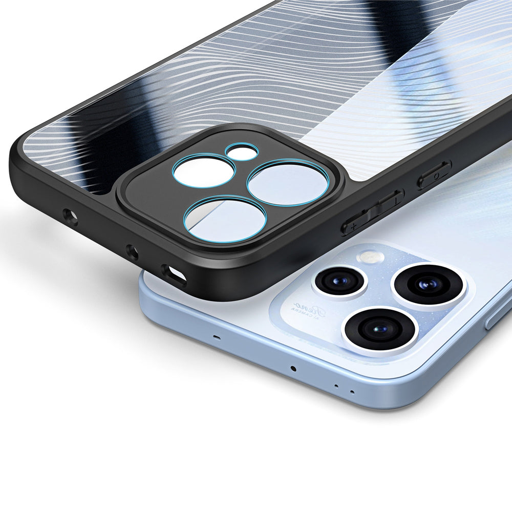 Handyhülle für Oppo Reno 15, Dux Ducis Aimo, Transparent mit Schwarzen Rahmen