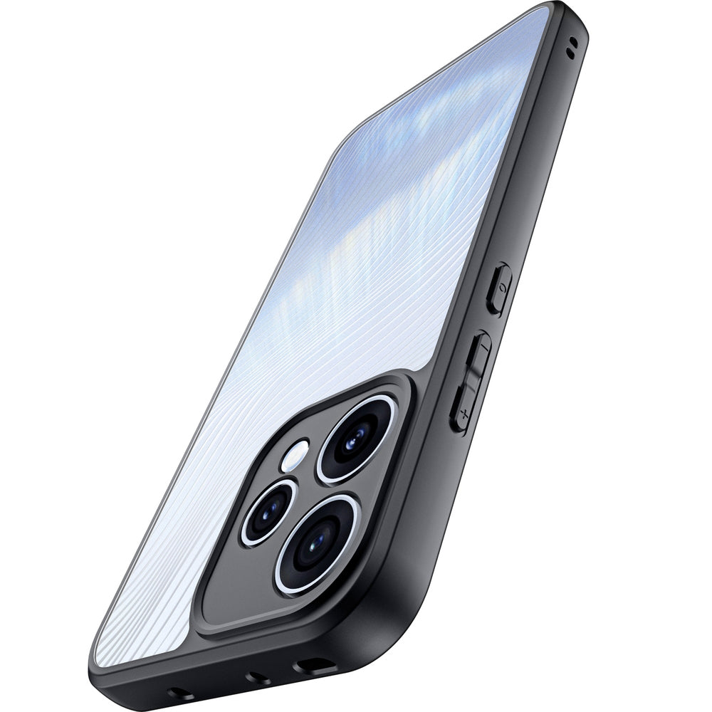 Handyhülle für Oppo Reno 15, Dux Ducis Aimo, Transparent mit Schwarzen Rahmen