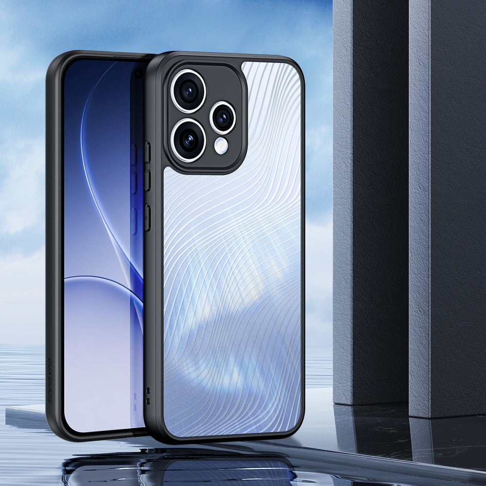 Handyhülle für Oppo Reno 15, Dux Ducis Aimo, Transparent mit Schwarzen Rahmen