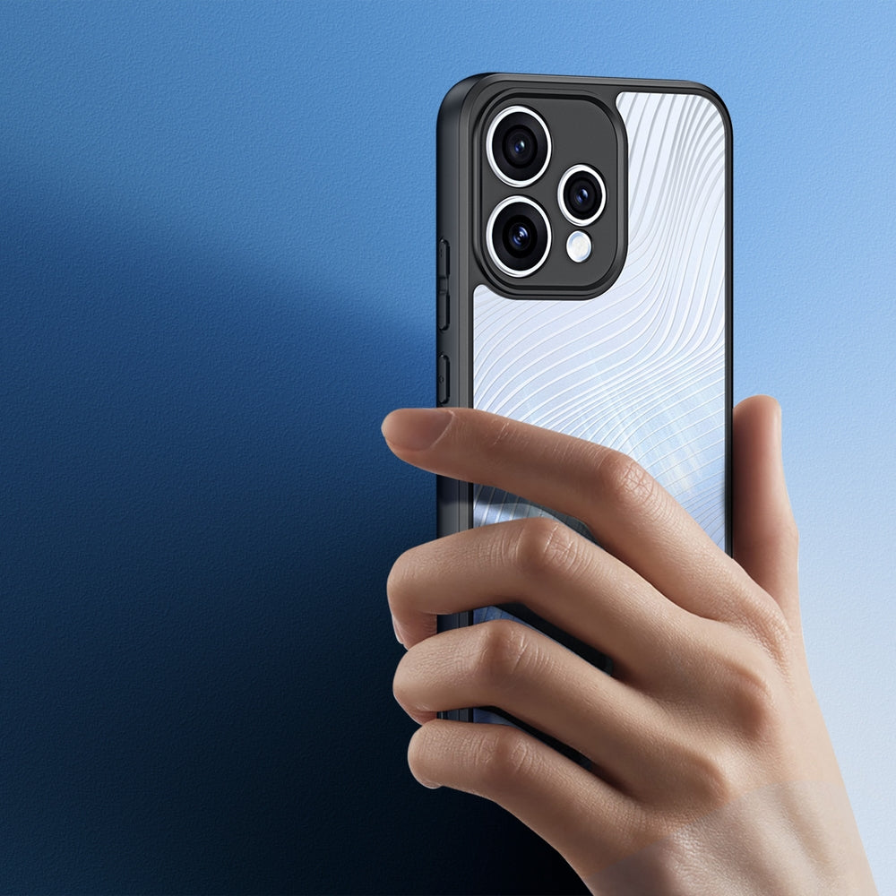 Handyhülle für Oppo Reno 15, Dux Ducis Aimo, Transparent mit Schwarzen Rahmen