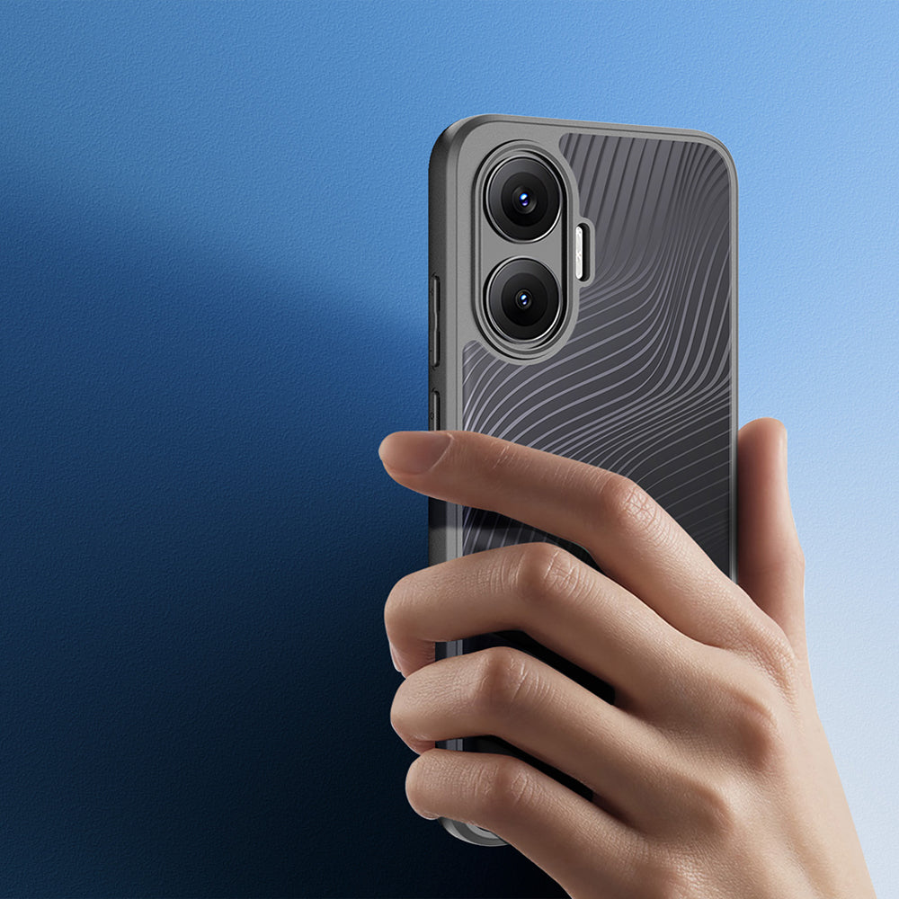 Handyhülle für Xiaomi POCO F7, Dux Ducis Aimo, Schwarz-Transparent