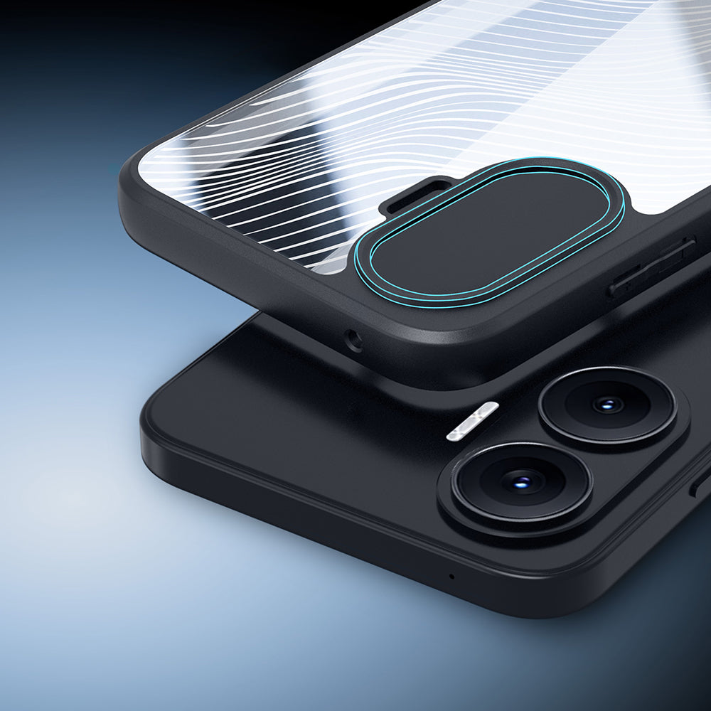 Handyhülle für Xiaomi POCO F7, Dux Ducis Aimo, Schwarz-Transparent