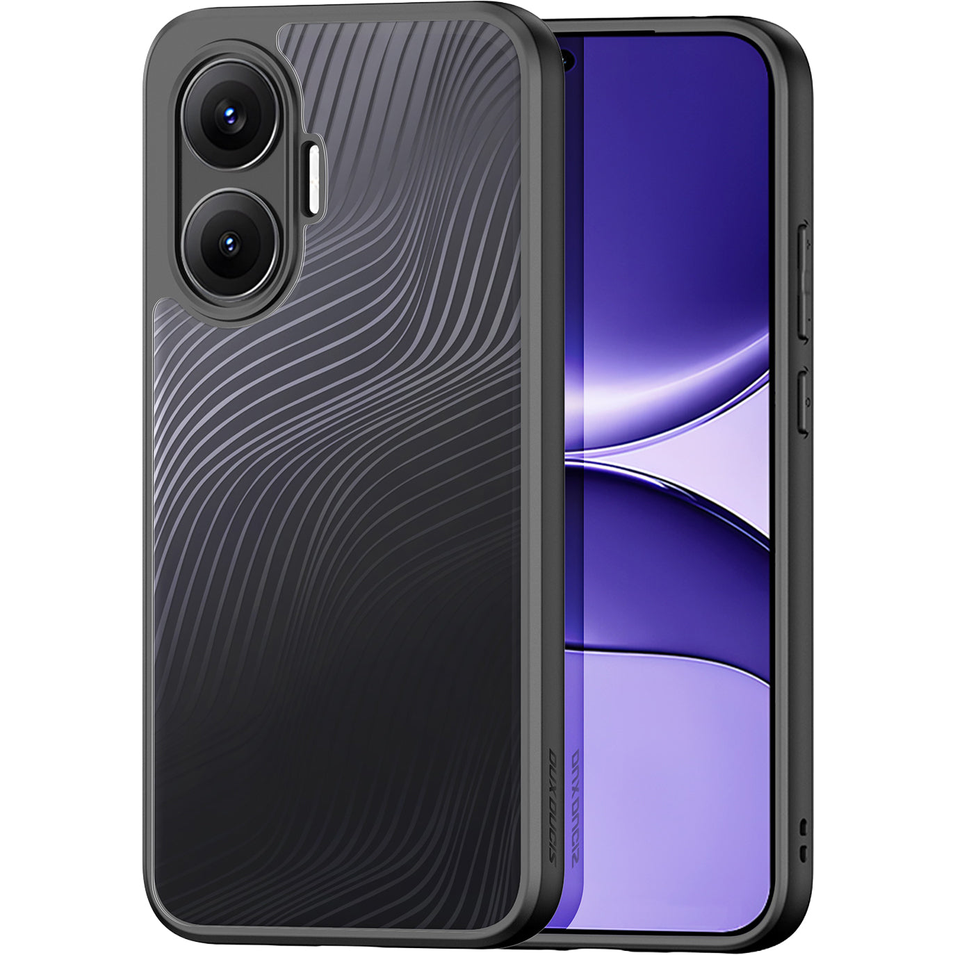 Handyhülle für Xiaomi POCO F7, Dux Ducis Aimo, Schwarz-Transparent