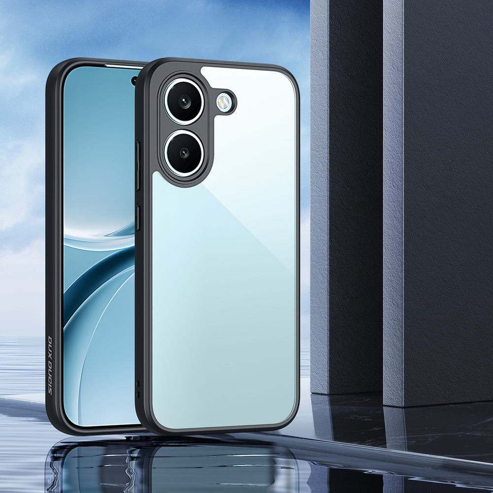 Handyhülle für Xiaomi POCO X8 Pro, Dux Ducis Aimo, Transparent mit schwarzen Rahmen