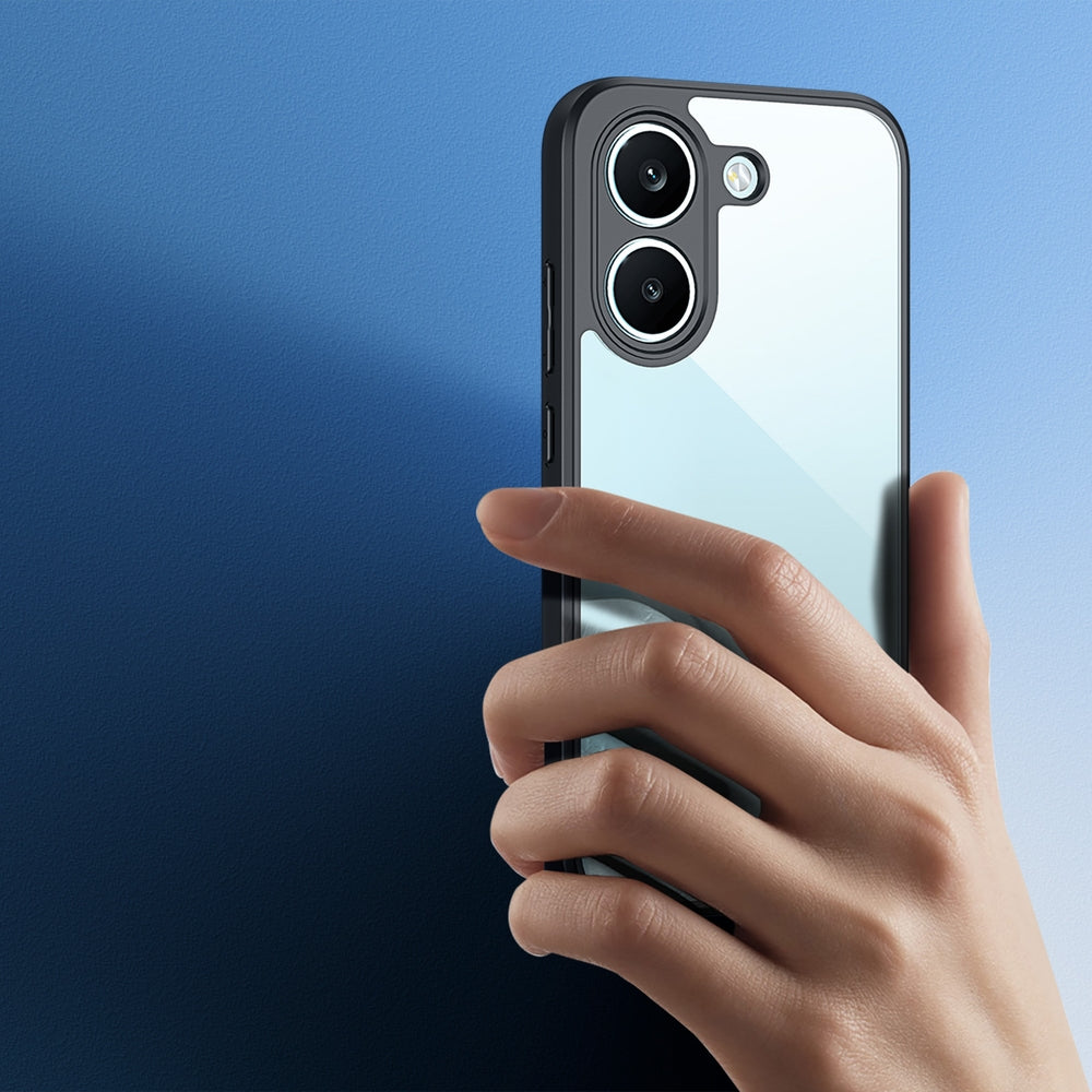 Handyhülle für Xiaomi POCO X8 Pro, Dux Ducis Aimo, Transparent mit schwarzen Rahmen