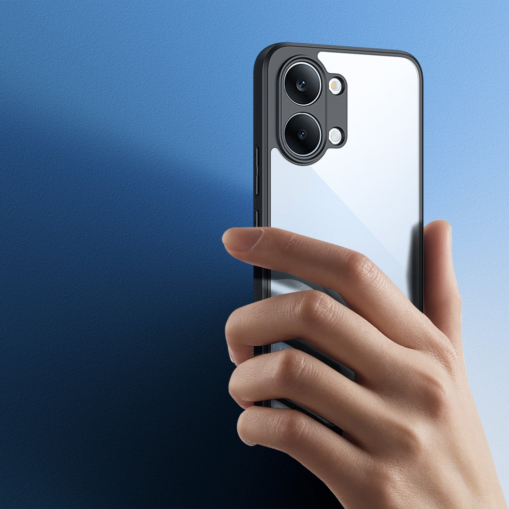 Handyhülle für Xiaomi POCO X8 Pro Max, Dux Ducis Aimo, Transparent mit schwarzen Rahmen
