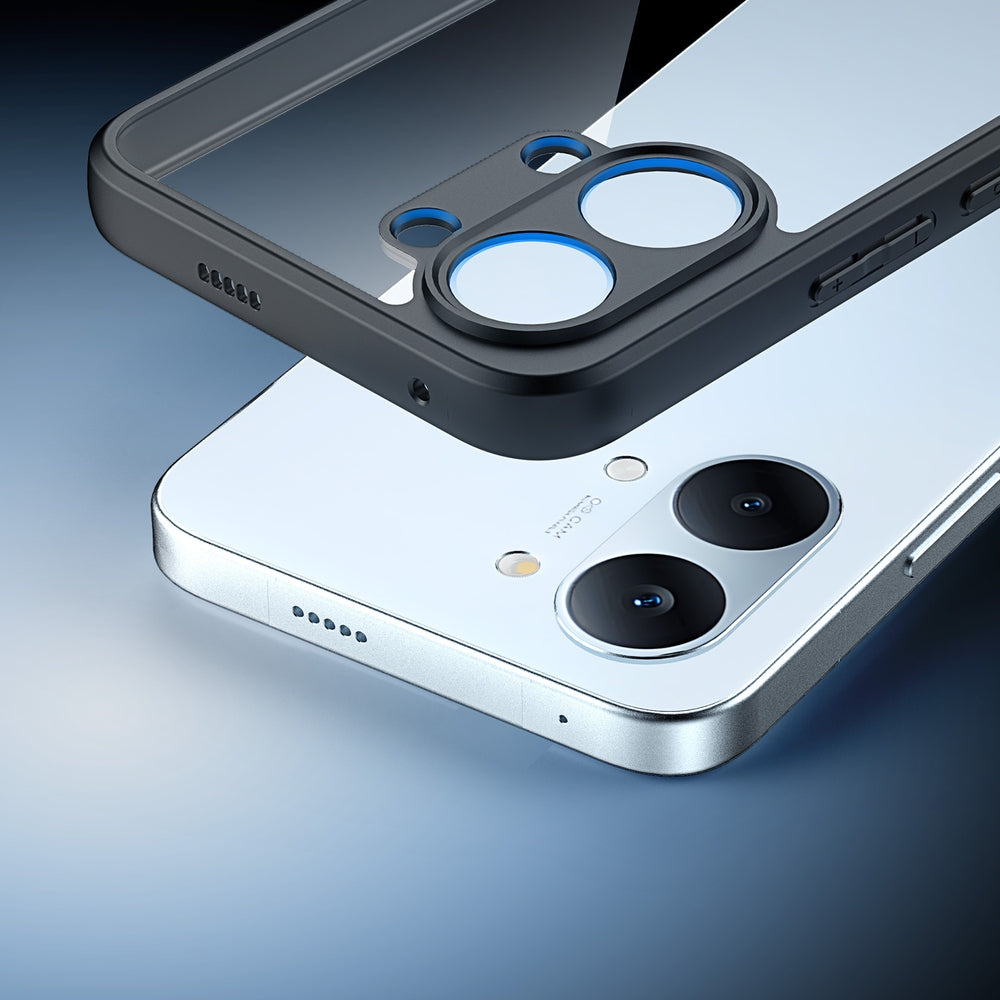Handyhülle für Xiaomi POCO X8 Pro Max, Dux Ducis Aimo, Transparent mit schwarzen Rahmen