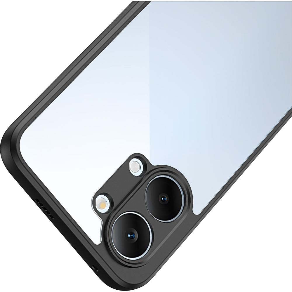 Handyhülle für Xiaomi POCO X8 Pro Max, Dux Ducis Aimo, Transparent mit schwarzen Rahmen