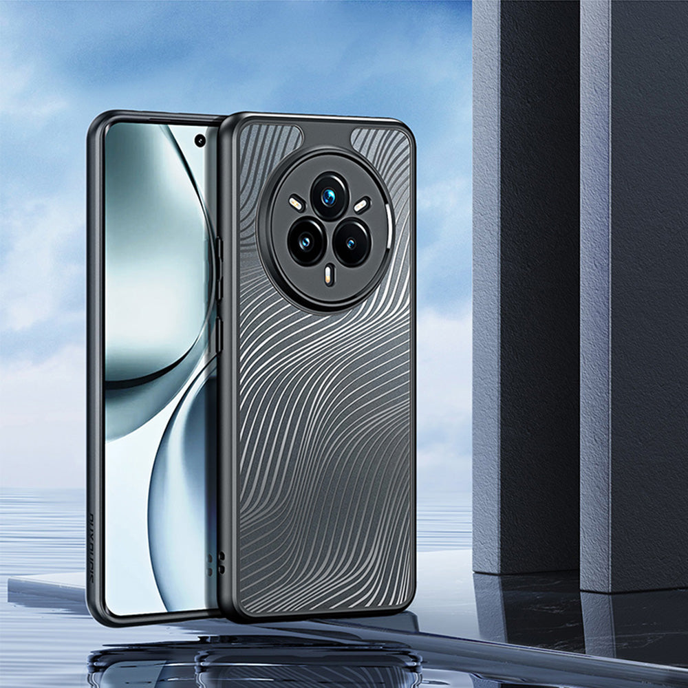 Handyhülle für Realme 14 Pro 5G, Dux Ducis Aimo, Transparent mit Schwarzem Rahmen
