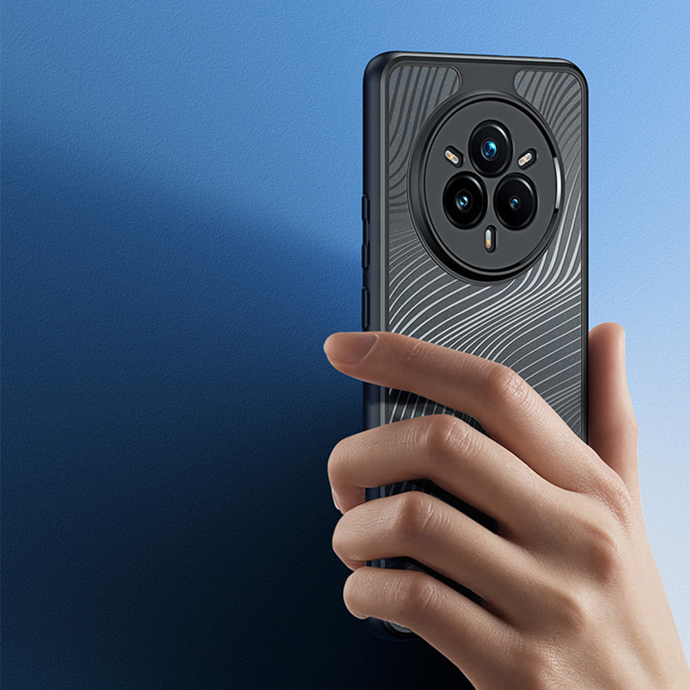 Handyhülle für Realme 14 Pro 5G, Dux Ducis Aimo, Transparent mit Schwarzem Rahmen