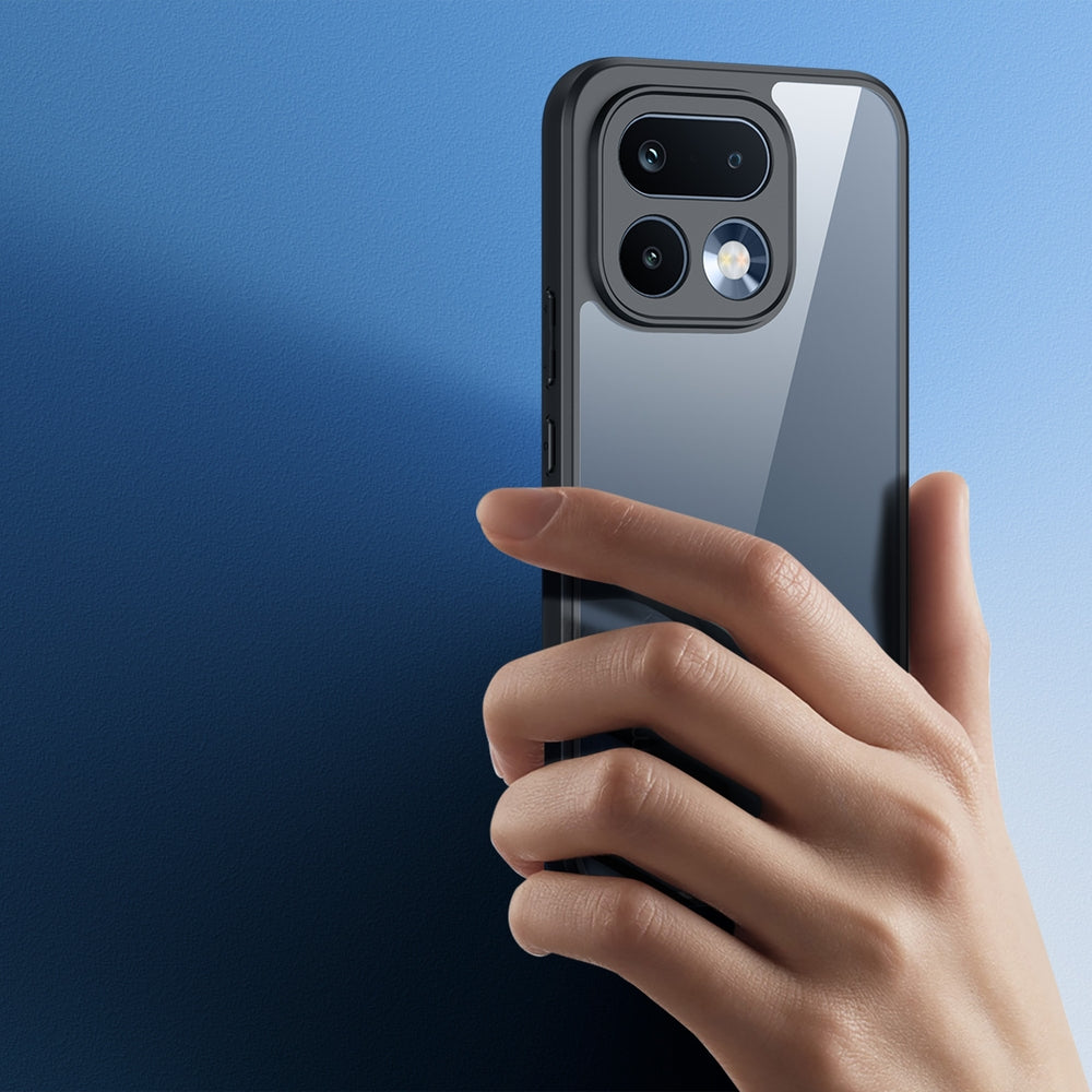 Handyhülle für Realme 16 Pro, Dux Ducis Aimo, Transparent mit Schwarzen Rahmen