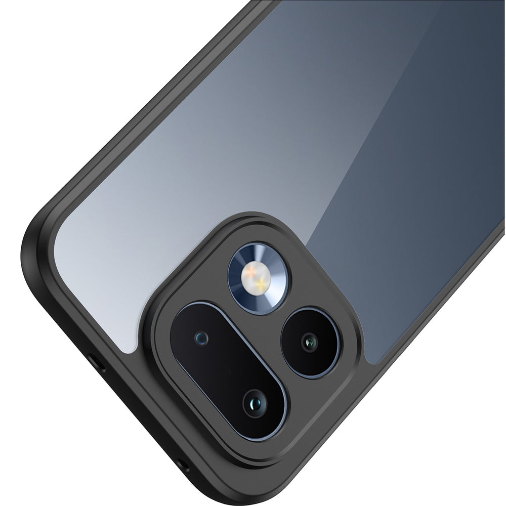 Handyhülle für Realme 16 Pro, Dux Ducis Aimo, Transparent mit Schwarzen Rahmen