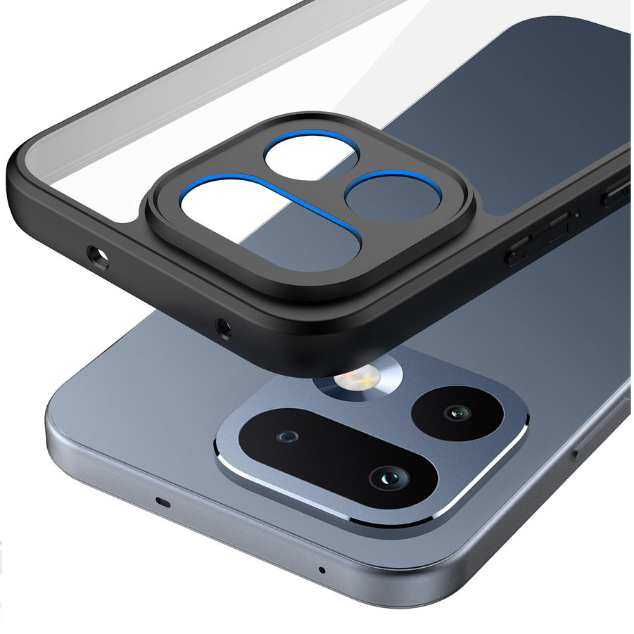 Handyhülle für Realme 16 Pro, Dux Ducis Aimo, Transparent mit Schwarzen Rahmen