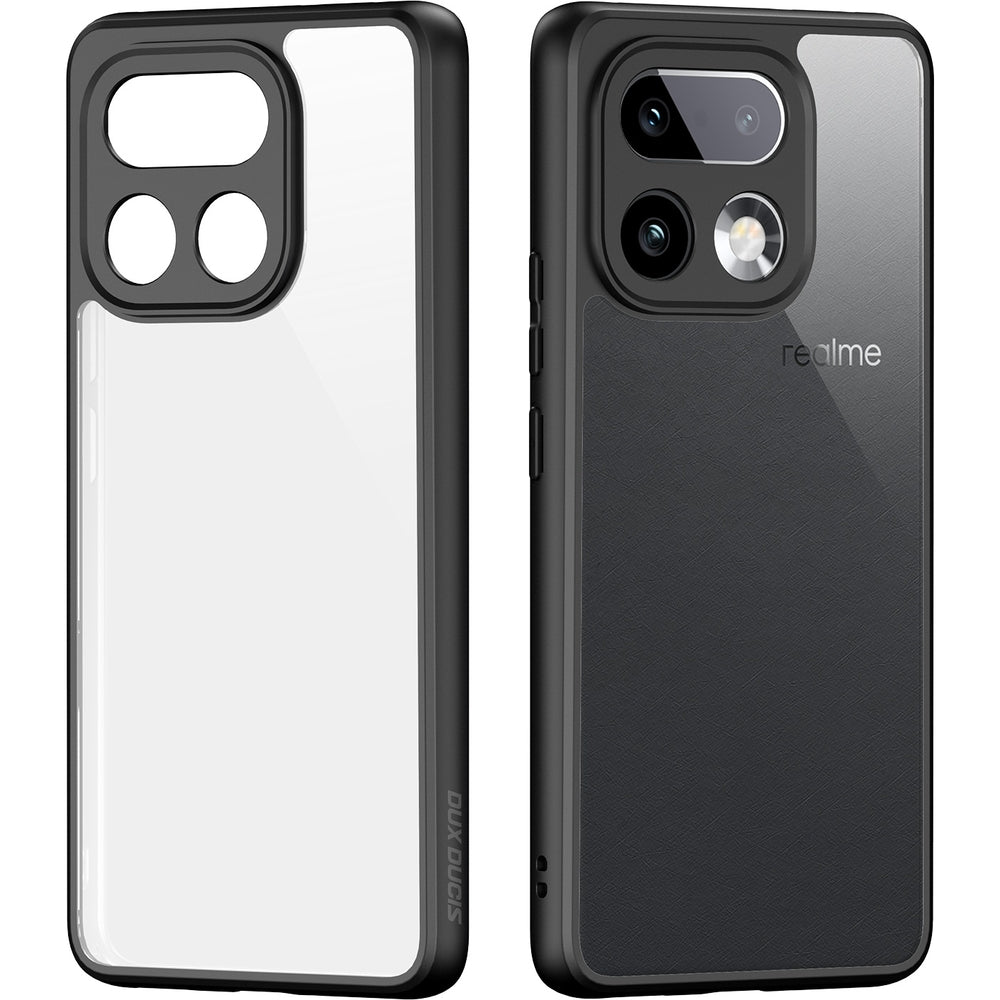Handyhülle für Realme 16 Pro Plus, Dux Ducis Aimo, Transparent mit Schwarzen Rahmen